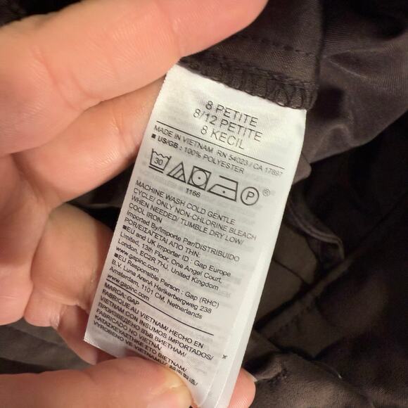 Gap Women’s Easy Crepe Trousers, Terra Brown, 8 Petite 875732 - Picture 6 of 7